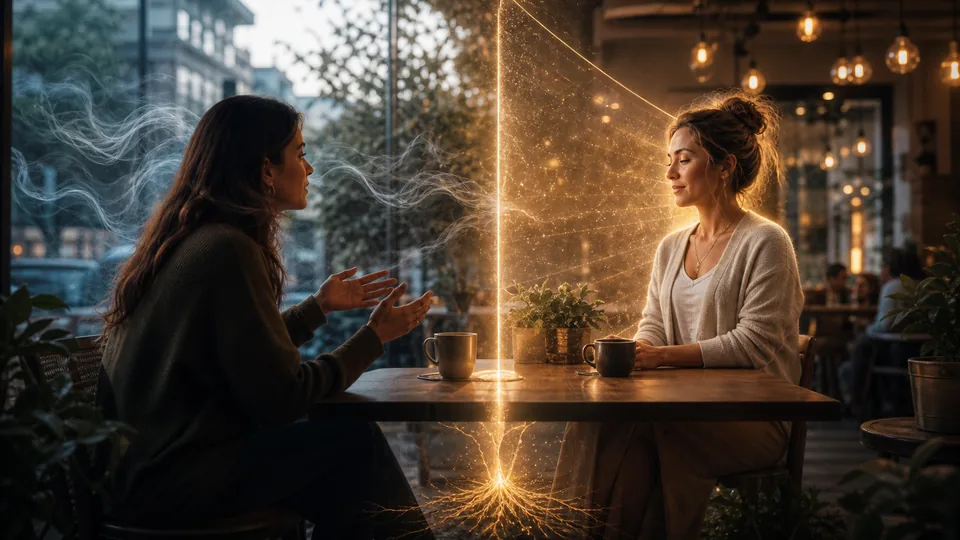 Ambiente carregado com n?voa cinza sendo clareado pela luz de uma janela aberta