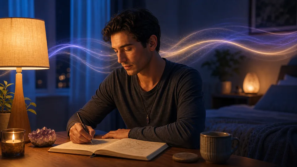 Caderno de registro da técnica das ondas de energia para projeção astral