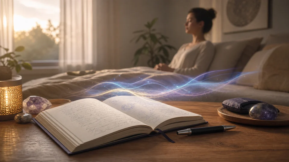 Diário de prática para registrar tentativas de projeção astral para iniciantes