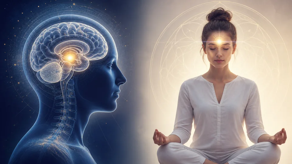 Relação simbólica entre glândula pineal no cérebro e terceiro olho na prática espiritual