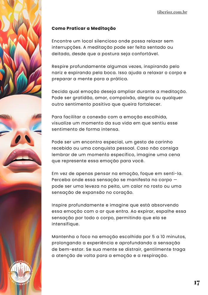 página interna do e-book 42 Exercícios Para Aumentar a Frequência Vibracional