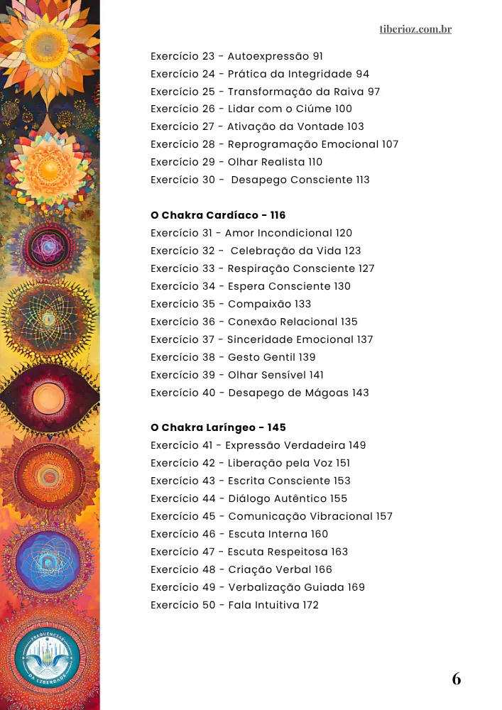 página interna do e-book 69 Exercícios Para Alinhar os Chakras