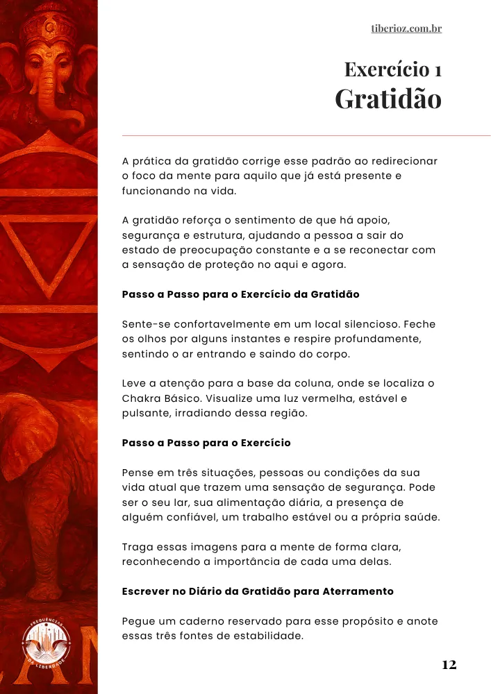 página interna do e-book 69 Exercícios Para Alinhar os Chakras