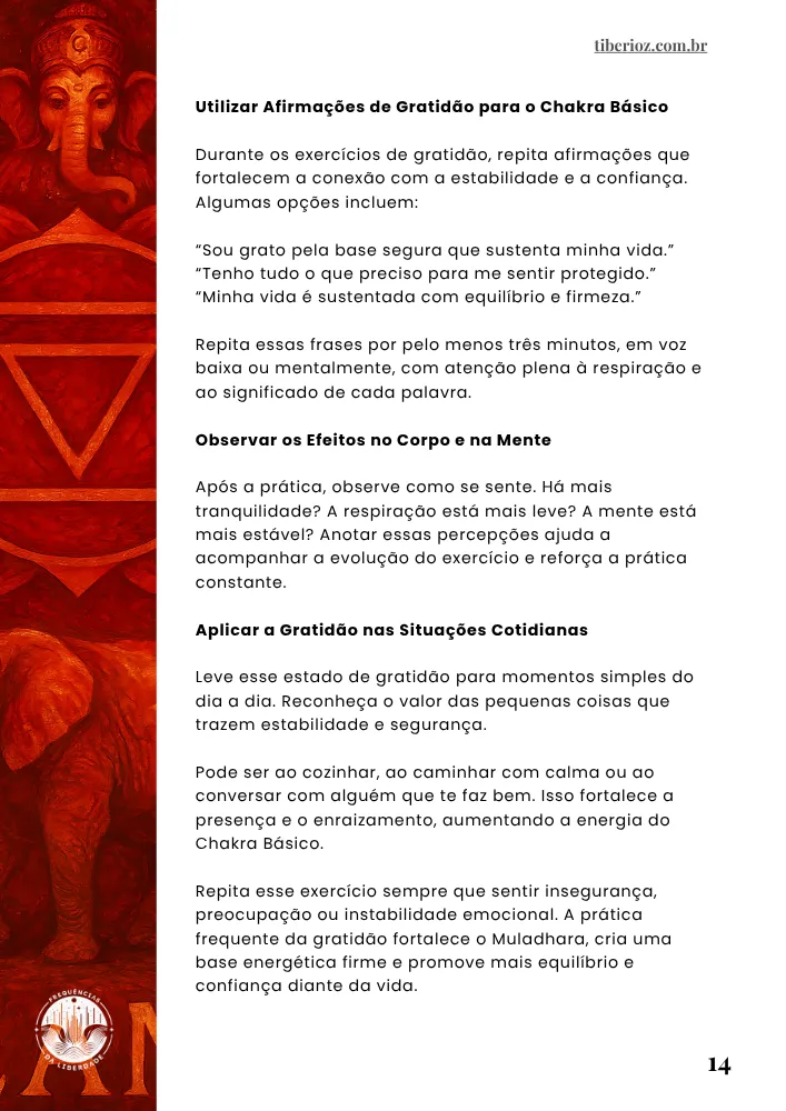 página interna do e-book 69 Exercícios Para Alinhar os Chakras
