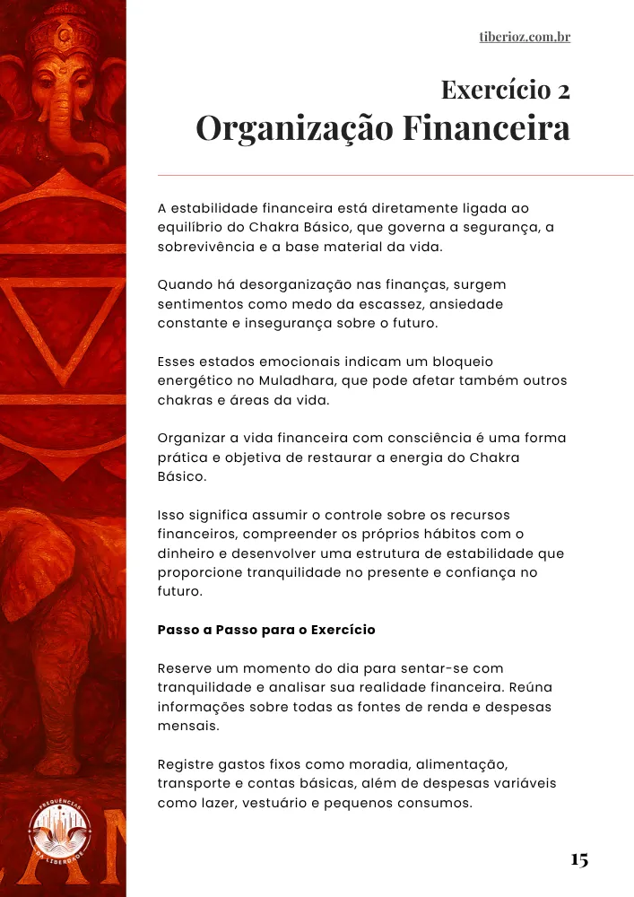 página interna do e-book 69 Exercícios Para Alinhar os Chakras