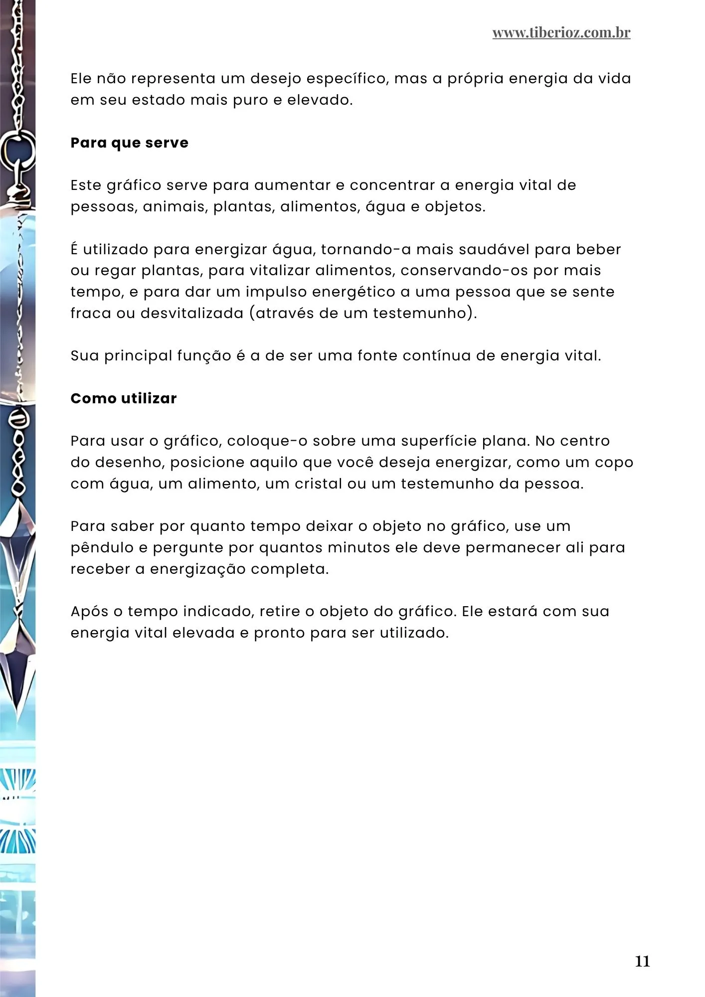 página interna do e-book 80 Gráficos de Radiestesia Para Impressão