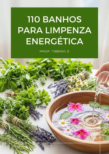 capa do e-book 110 Banhos de Limpeza Energética