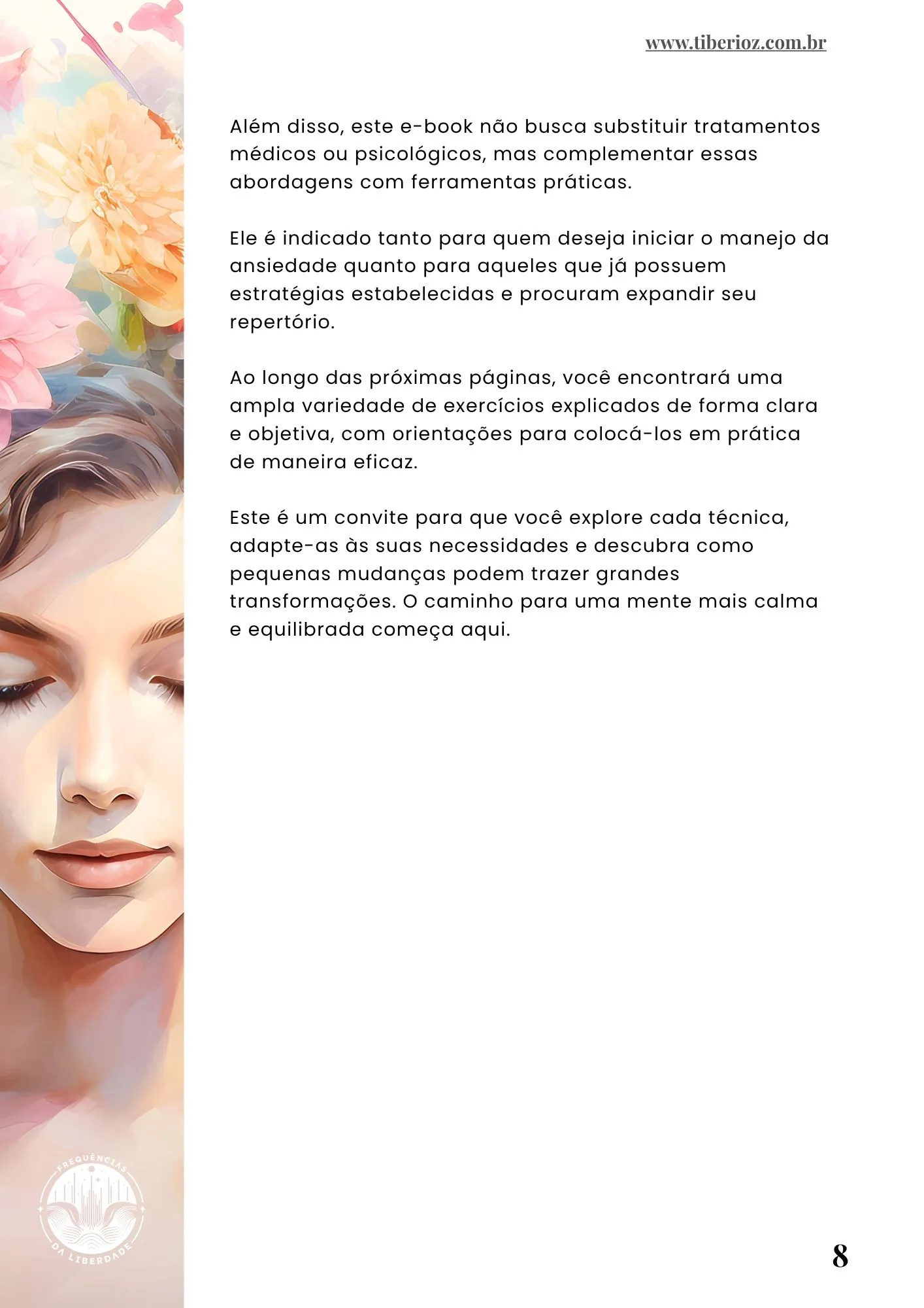 página interna do e-book 60 Exercícios Para Diminuir a Ansiedade