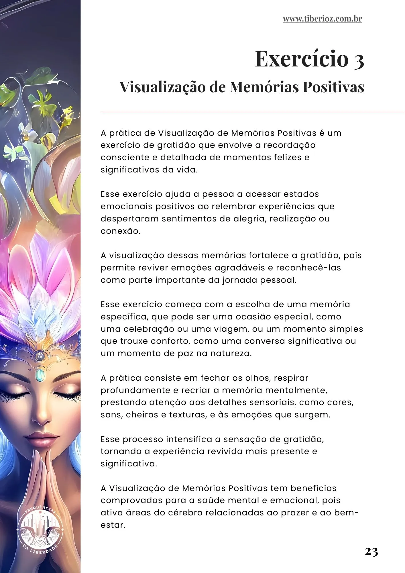 página interna do e-book 35 Exercícios Para Ter Gratidão