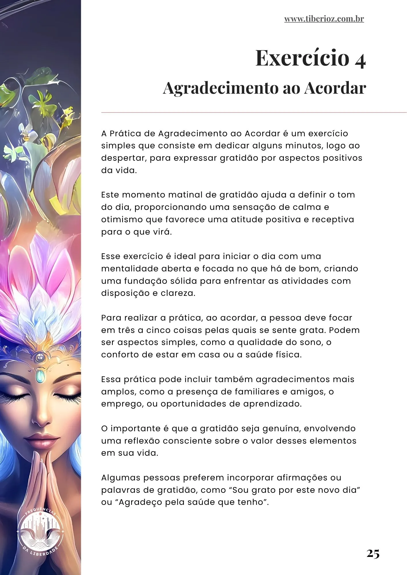 página interna do e-book 35 Exercícios Para Ter Gratidão