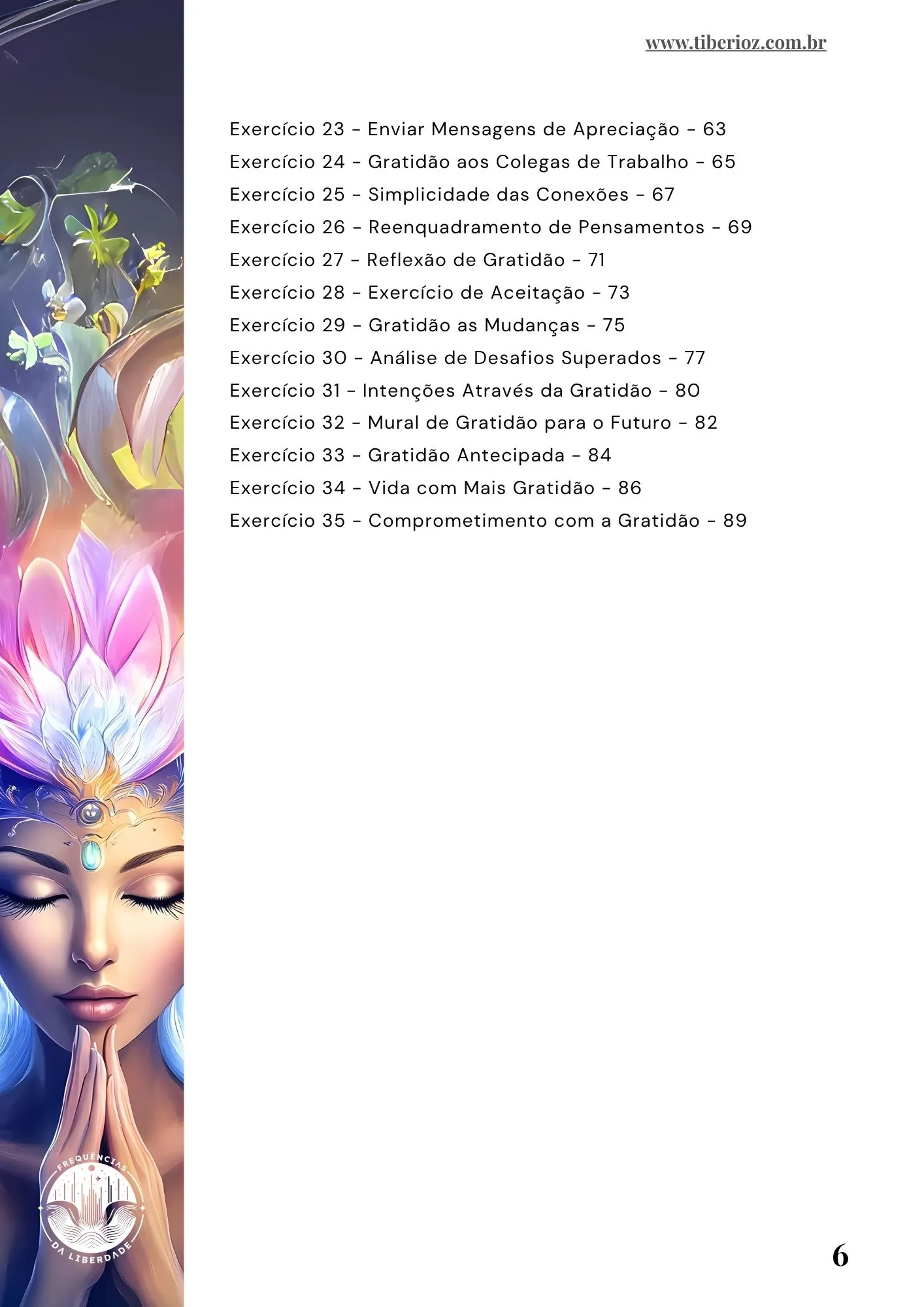 página interna do e-book 35 Exercícios Para Ter Gratidão