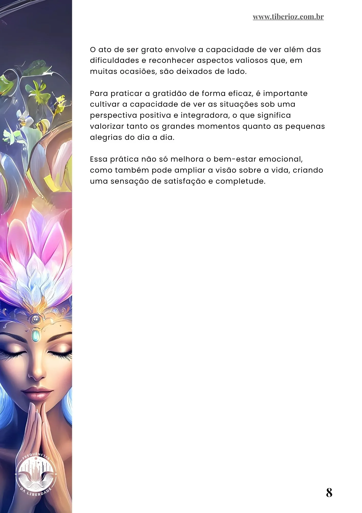 página interna do e-book 35 Exercícios Para Ter Gratidão