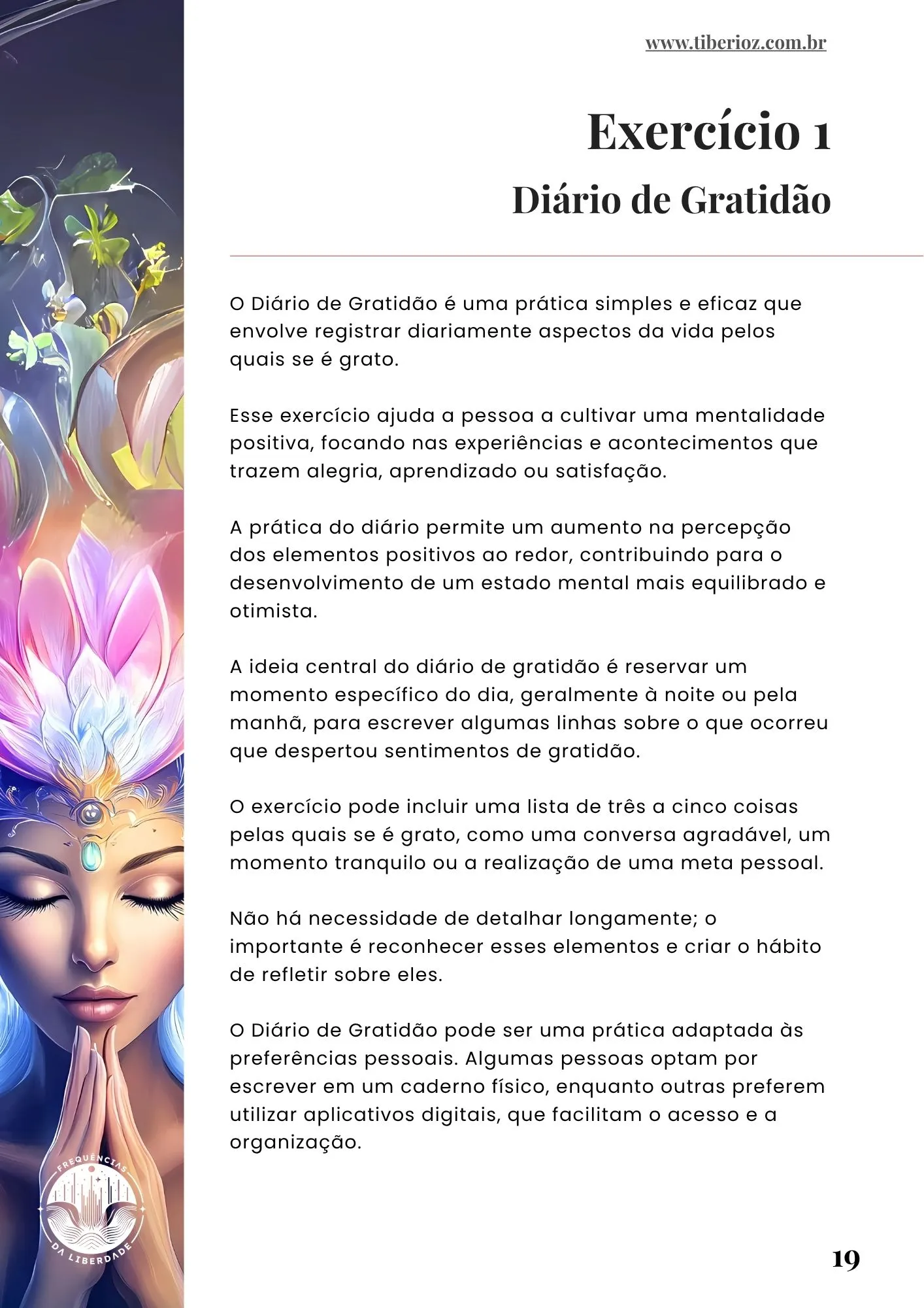 página interna do e-book 35 Exercícios Para Ter Gratidão
