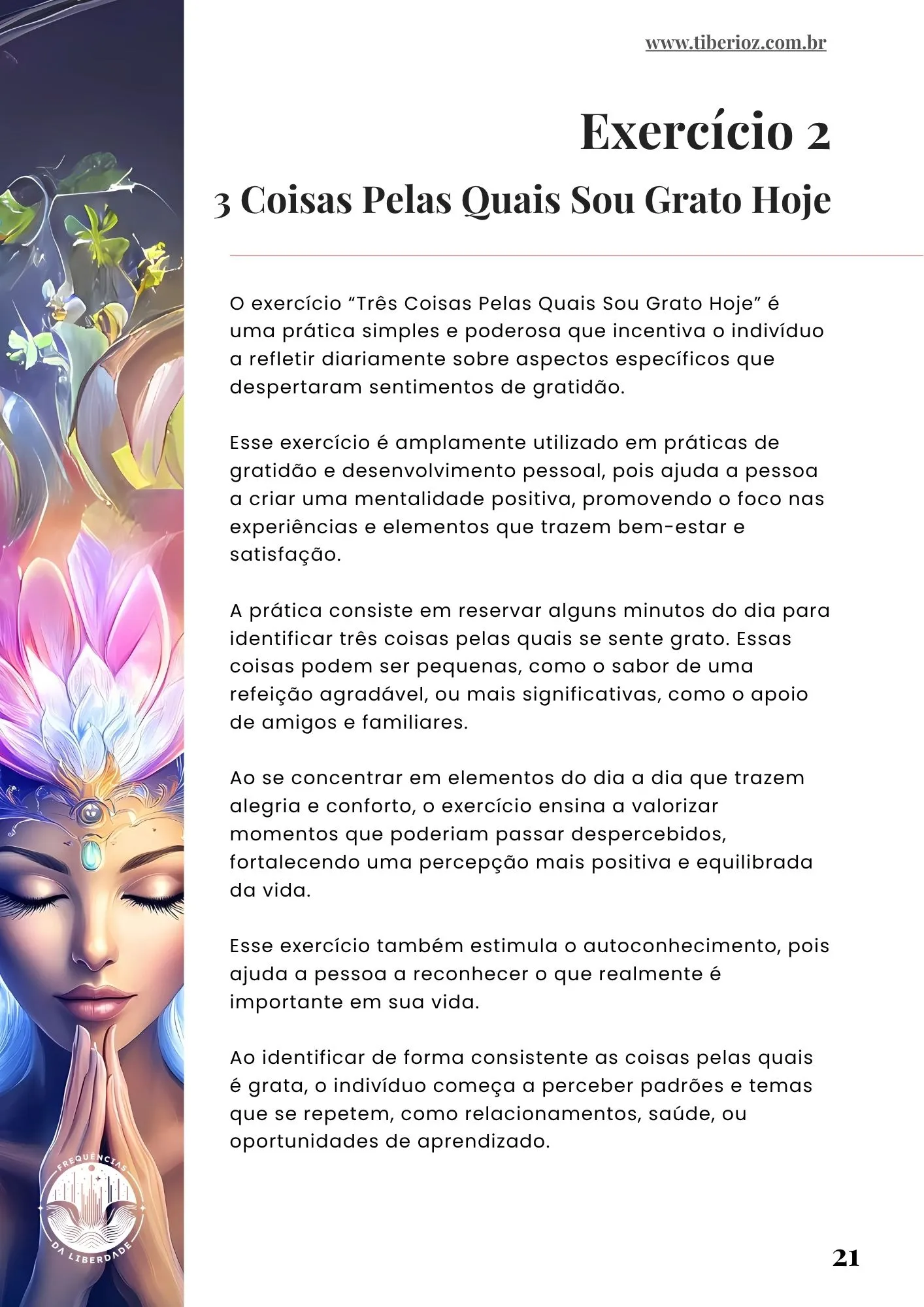 página interna do e-book 35 Exercícios Para Ter Gratidão
