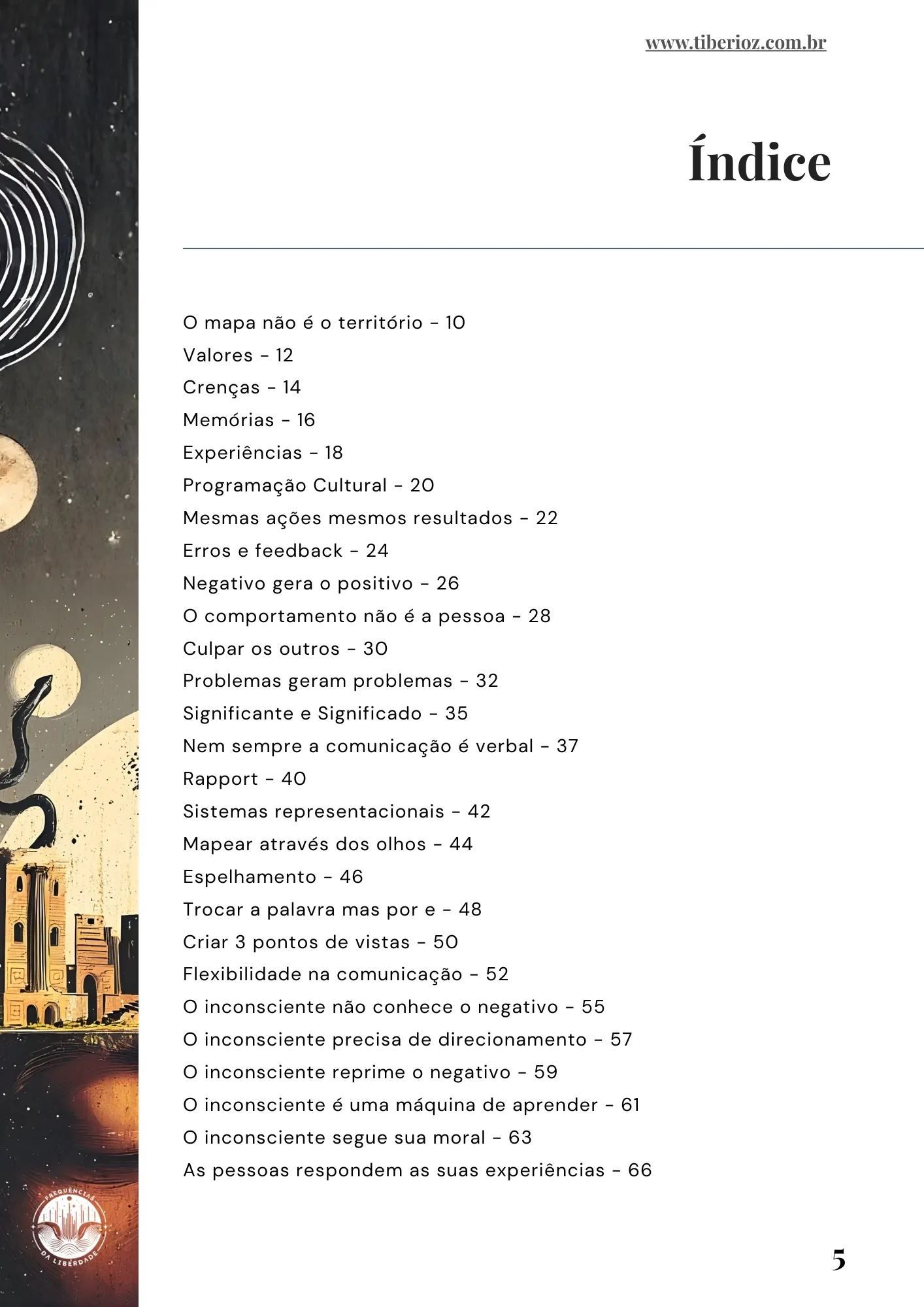 página interna do e-book Guia de PNL
