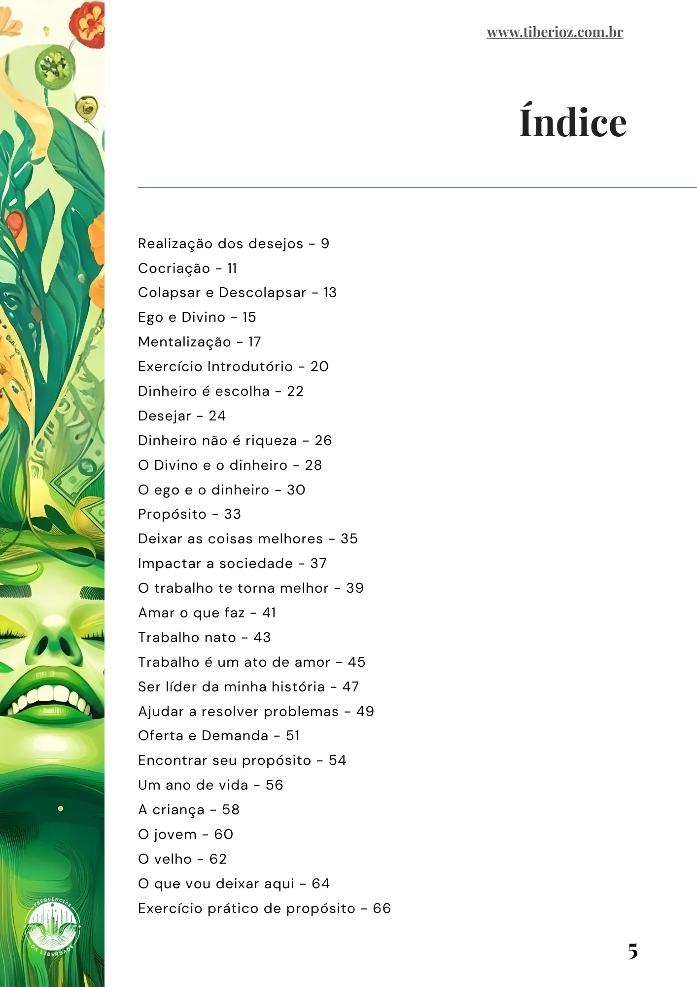 página interna do e-book Guia da Prosperidade e da Abundância