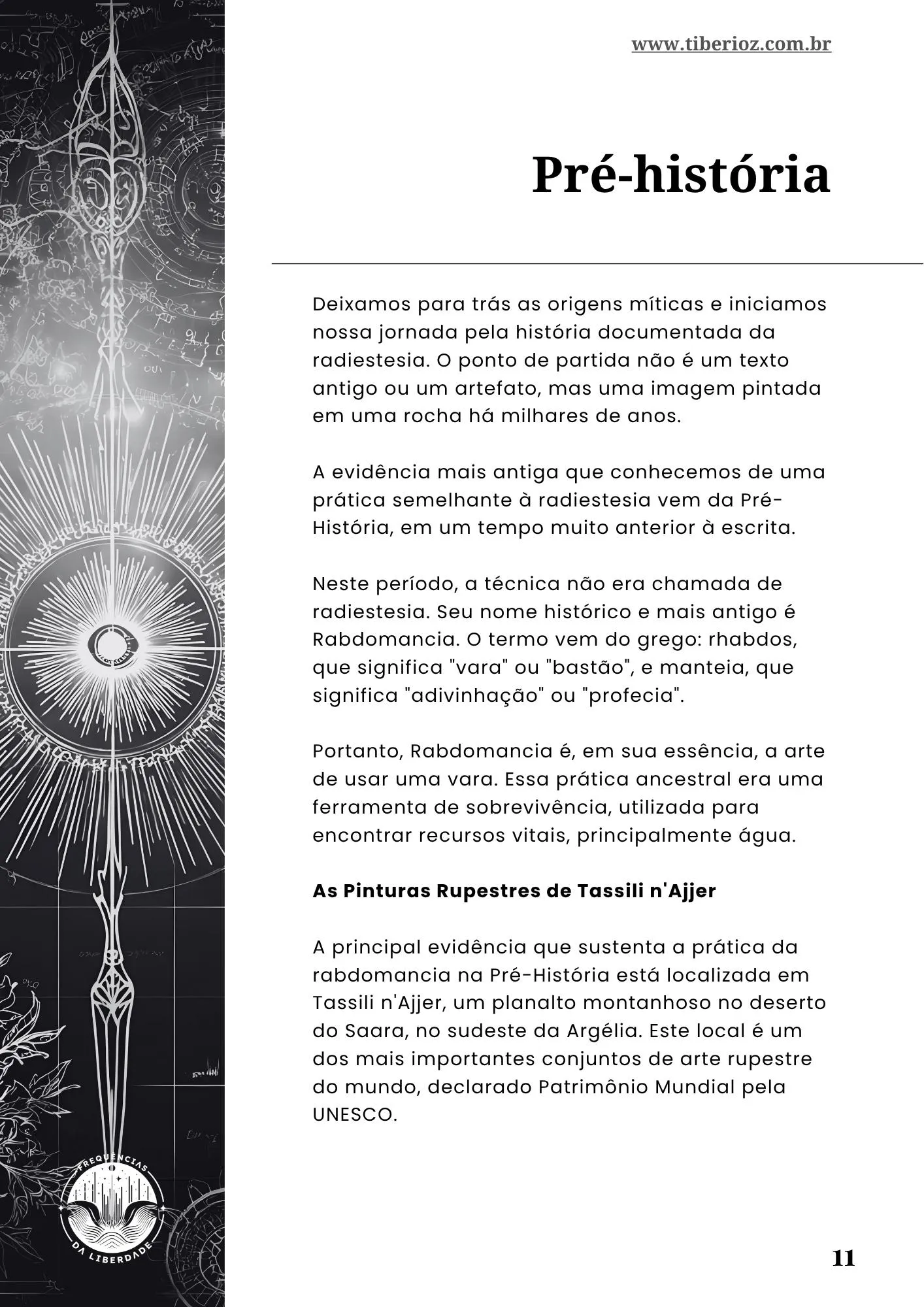 página interna do e-book Guia de Radiestesia para Iniciantes