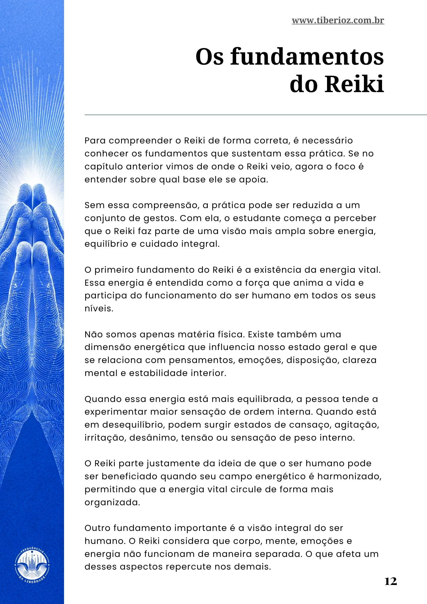 página interna do e-book Guia de Reiki para Iniciantes