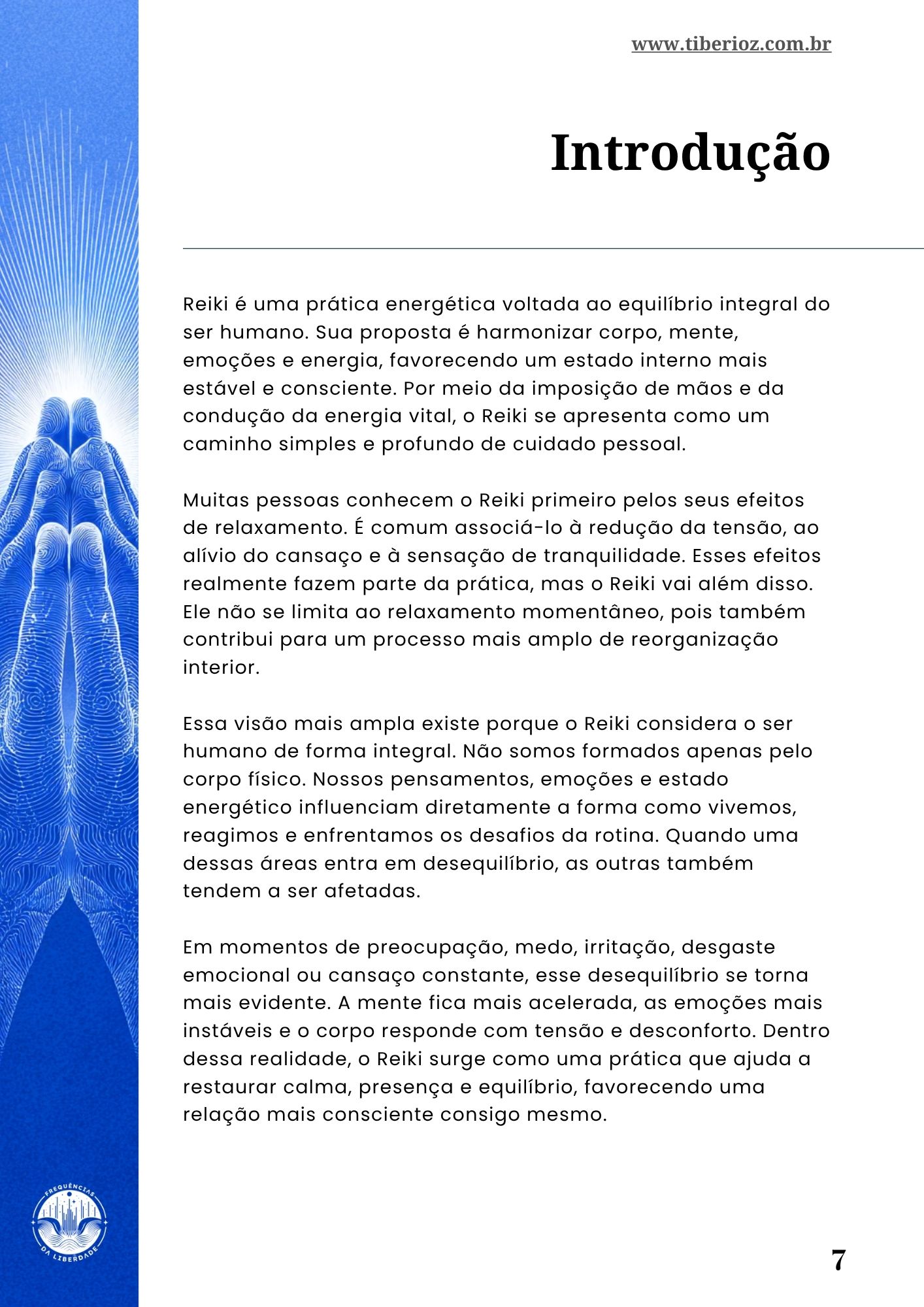 página interna do e-book Guia de Reiki para Iniciantes