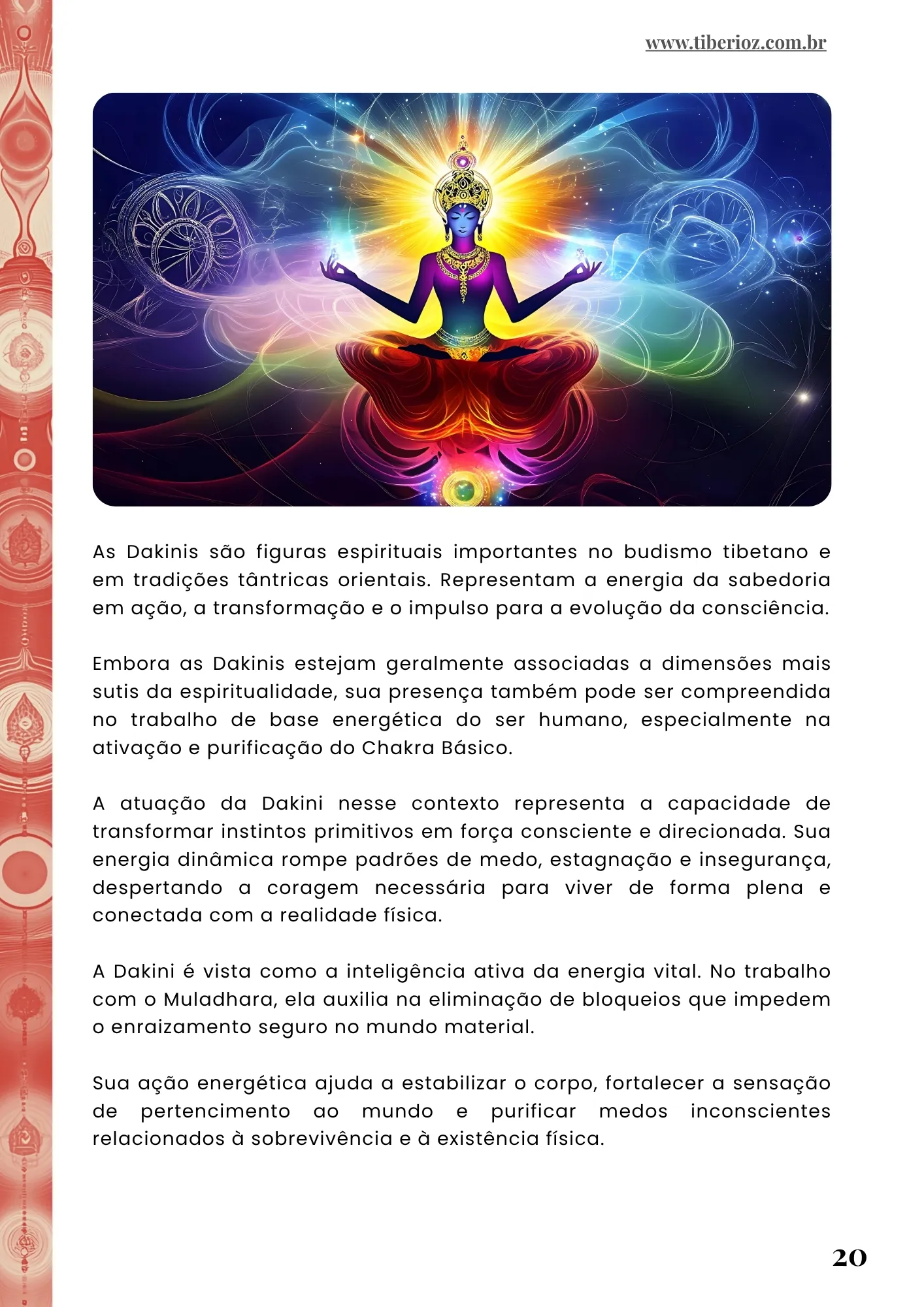 página interna do e-book Manual dos Chakras