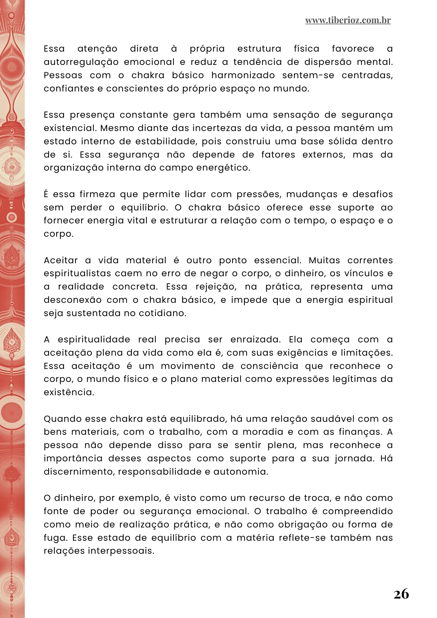 página interna do e-book Manual dos Chakras