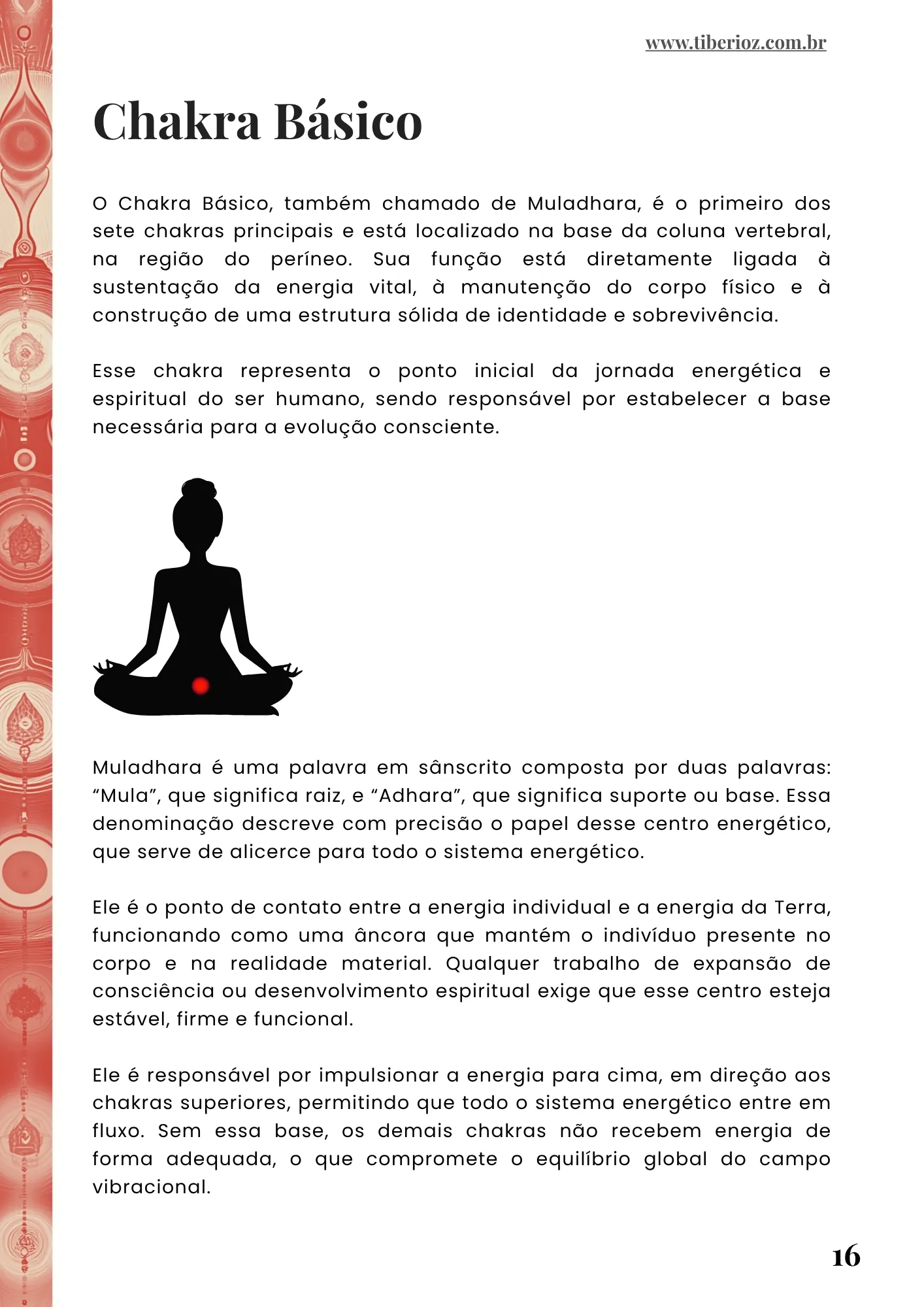 página interna do e-book Manual dos Chakras