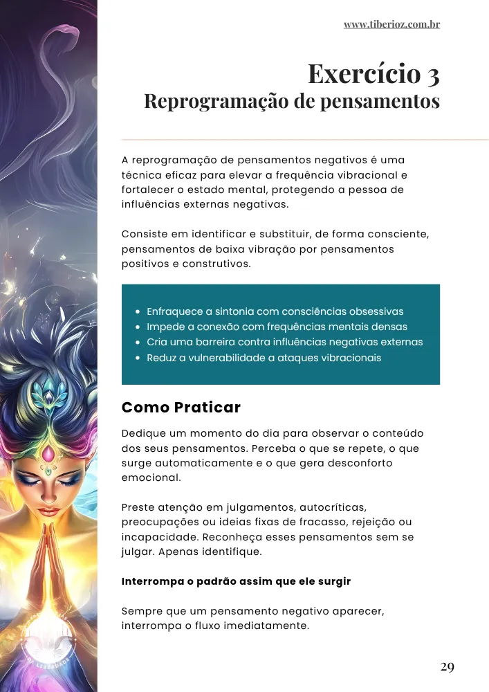 Exercícios de proteção energética 13