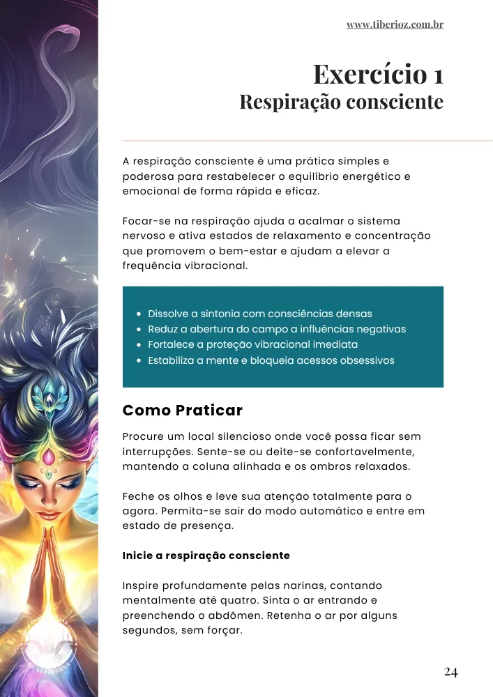 Exercícios de proteção energética 8