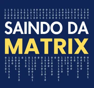 Logo saindo da matrix fundo azul claro