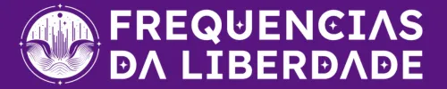 logo frequências fundo roxo