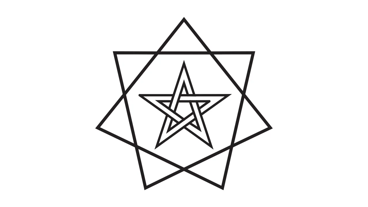ráfico de Radiestesia Heptapentagrama