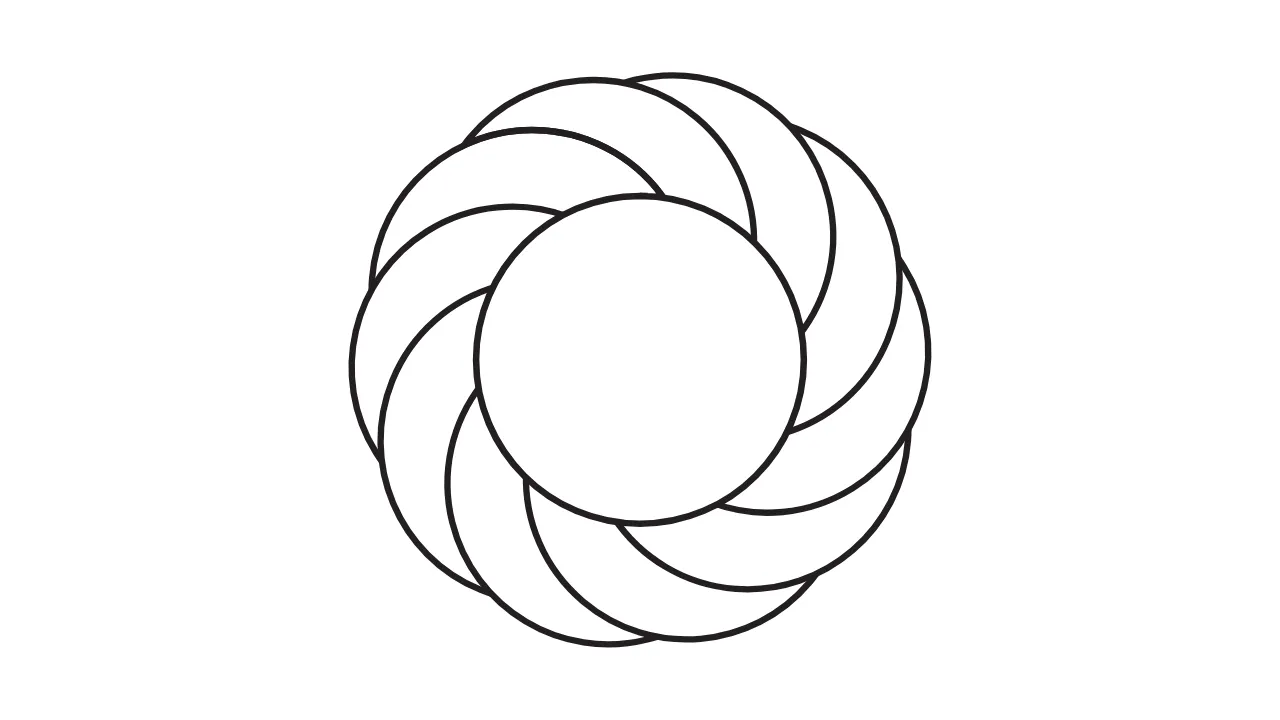 Gráfico de radiestesia turbilhão
