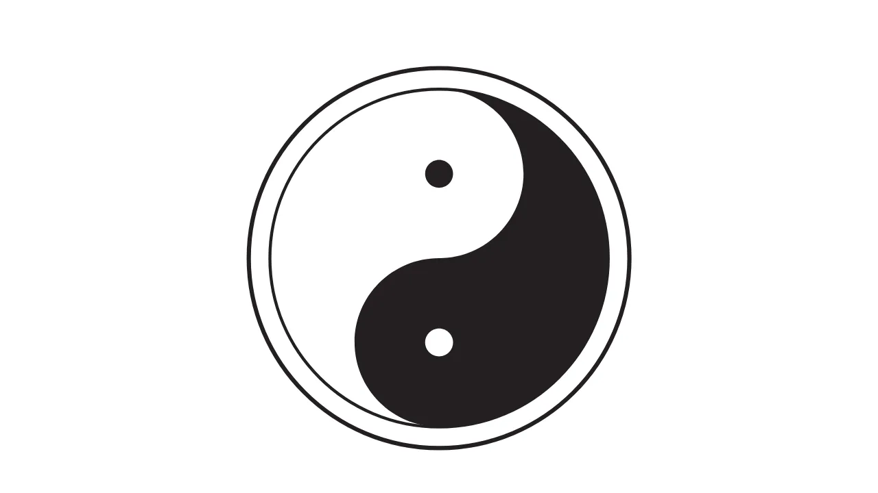 Gráfico de radiestesia yin yang