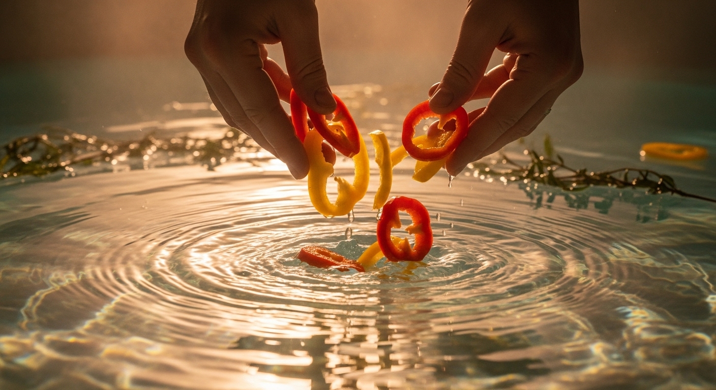 Banho Energético de Ação e Movimento com Pimentão