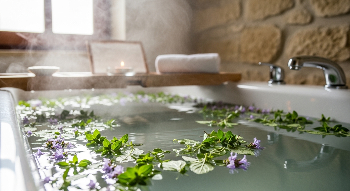 Banho Energético de Conforto e Tranquilidade com Manjerona