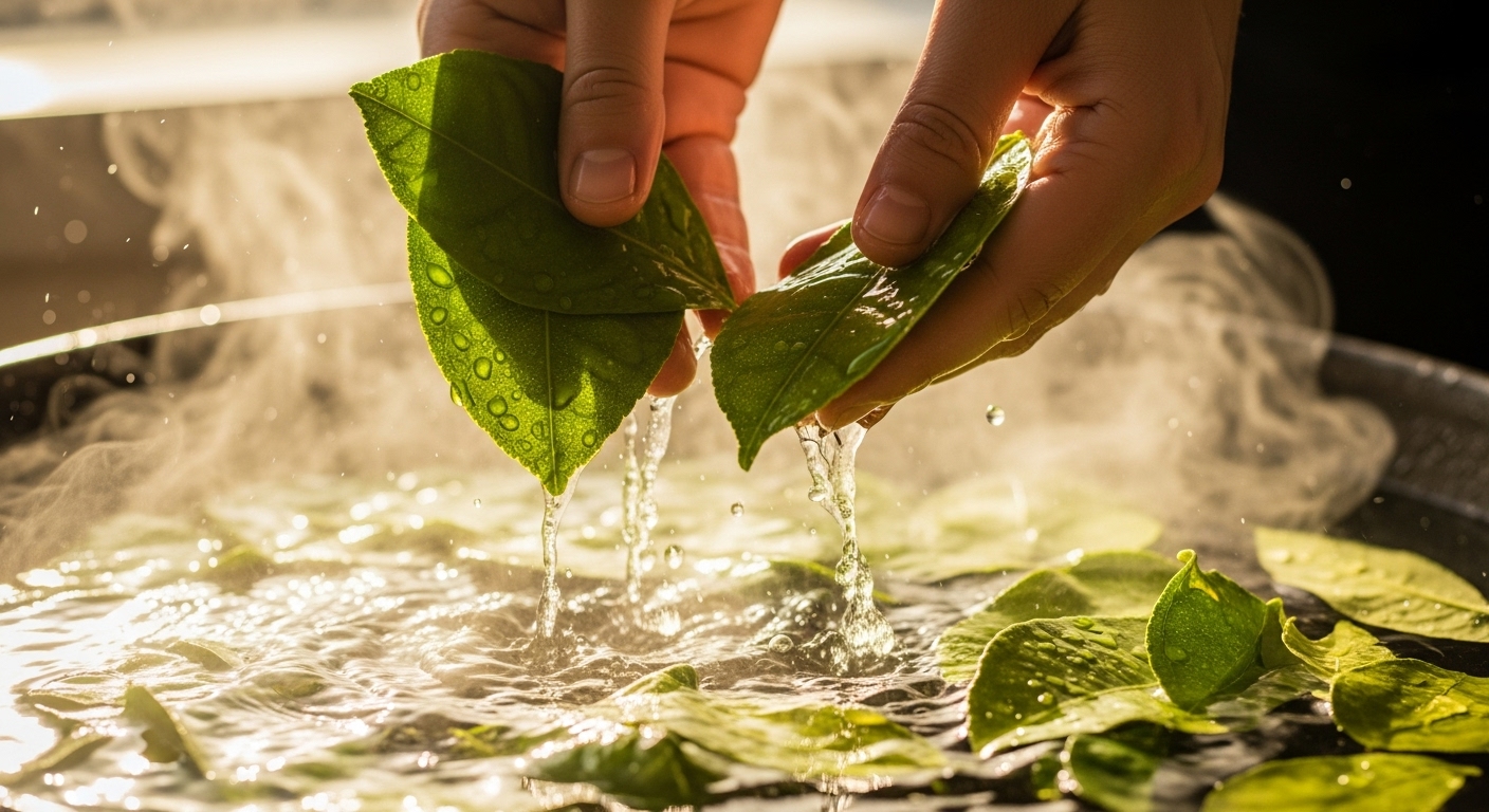Banho Energético de Corte e Limpeza Profunda com Folha de Limão