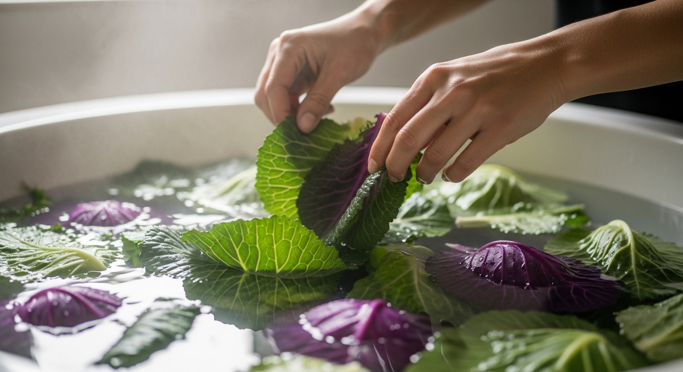 Banho Energético de Descarrego e Absorção Energética com Repolho