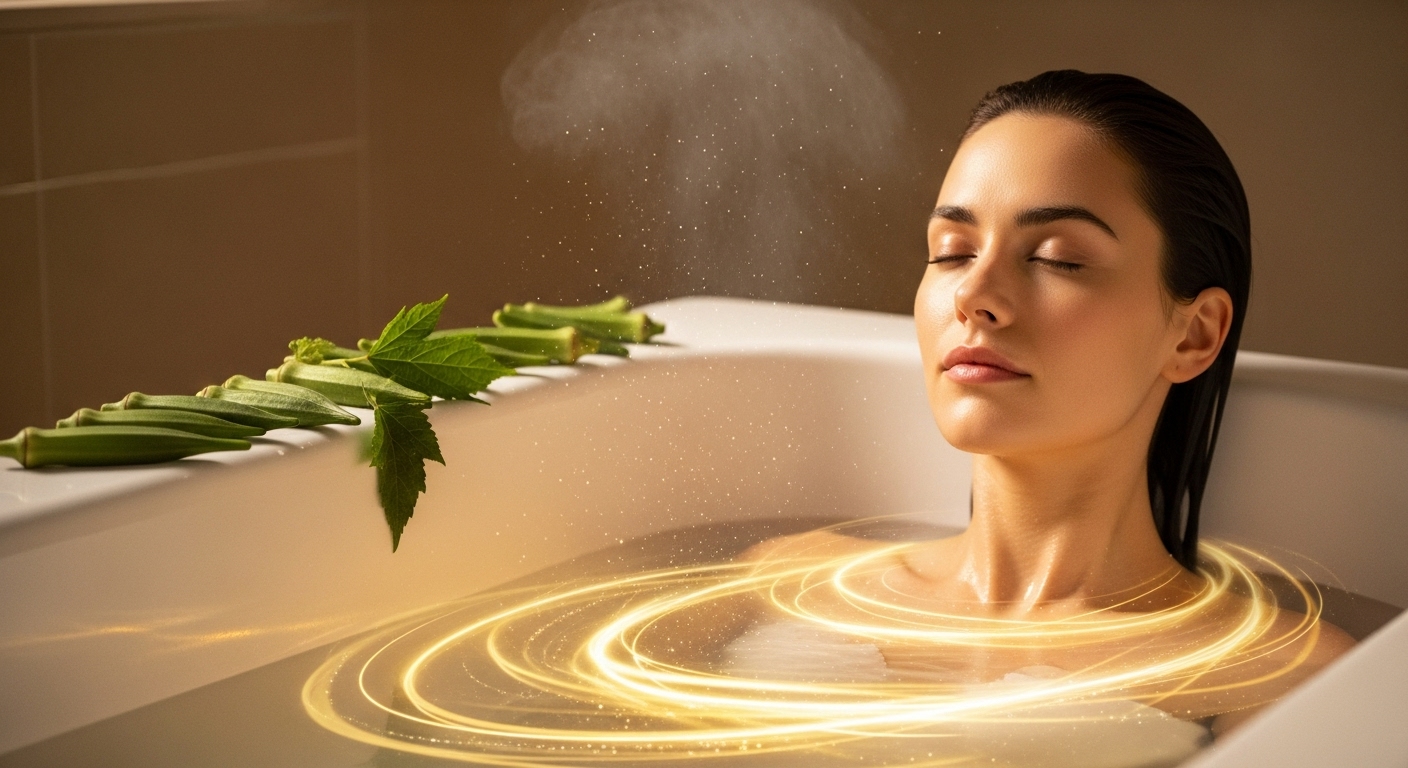 Banho Energético de Desembaraço e Fluxo com Quiabo