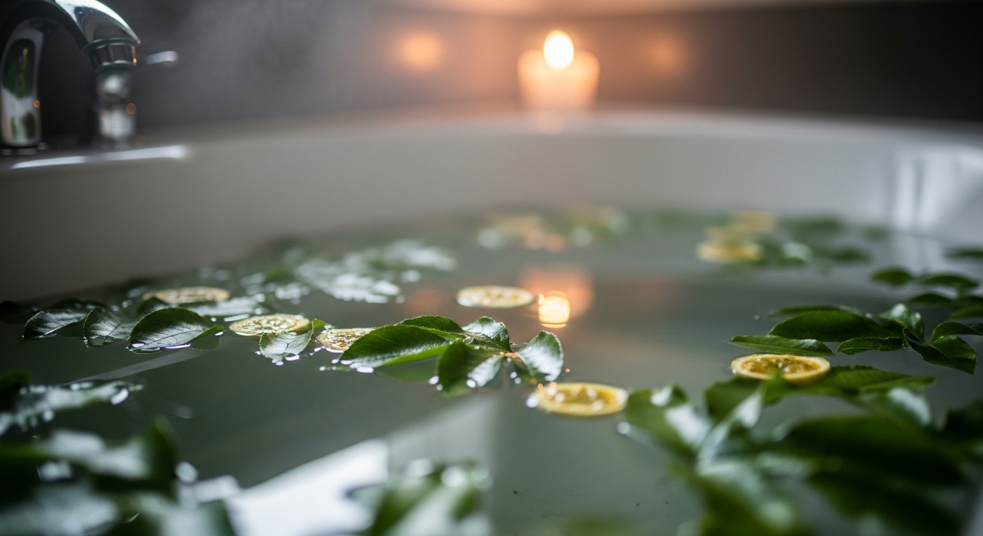 Banho Energético de Relaxamento e Sono Tranquilo com Folha de Maracujá