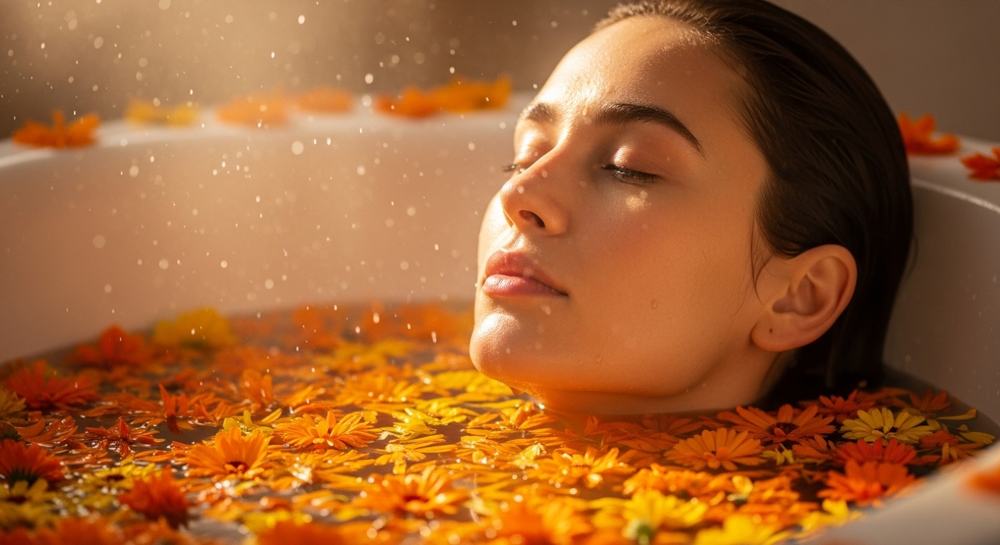 Banho Energético para Brilho Pessoal e Sucesso com Calêndula